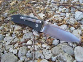 Нож складной LionSteel 8800 BK Opera, сталь D2 Tool Steel, рукоять стеклотекстолит G-10, черный
