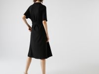 Женское платье Lacoste с V-образным вырезом