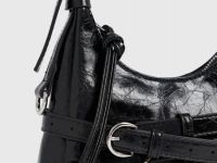 Сумка из лакированной кожи, Черный
