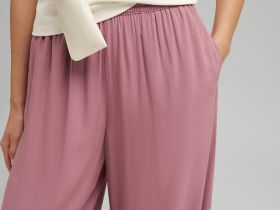 Брюки-палаццо с эластичным поясом