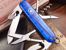 Нож перочинный Victorinox Climber, сталь X55CrMo14, рукоять Cellidor®, синий, 14 функций, 91мм