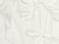 Воздушная блузка с завязками для девочек, Белый