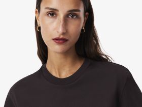 Женская футболка Lacoste свободного кроя из мягкого хлопка