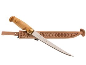 Филейный нож, Rapala, FNF7, нержавеющая сталь, кожаный чехол