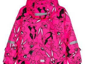 Комплект текстильный с полиуретановым покрытием для девочек: куртка, полукомбинезон