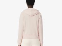 Женская флисовая толстовка Lacoste с капюшоном на молнии