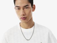 Мужская футболка из жаккардового трикотажа с монограммой Lacoste
