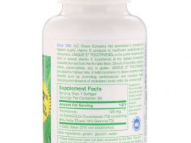 A.C. Grace Company, Unique E, токотриенол, 60 капсул