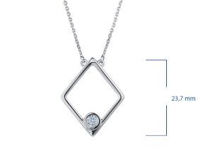 Колье из серебра э0612кл07210873