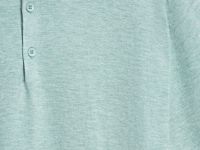 Вязаное поло с коротким рукавом, Зеленый