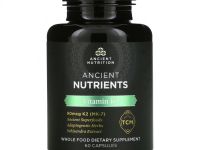 Dr. Axe / Ancient Nutrition, Ancient Nutrients, витамин K2, 60 капсул