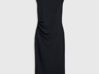 Платье макси без рукавов, Черный