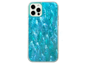 Чехол-накладка K-Doo Seashell для iPhone 13 Pro Max пластиковый (голубой)