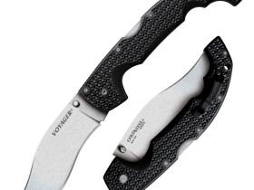 Складной нож Cold Steel Extra Large Voyager Vaquero, сталь AUS-10A, тактический складной нож, рукоять Griv-Ex черный