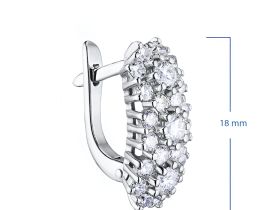 Серьги из белого золота э4712сг10170900