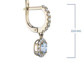 Серьги из желтого золота э0312сг12231252