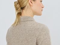 Джемпер поло из пряжи с шерстью, Коричневый