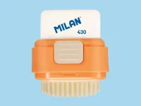 Ластик и кисточка Milan "COMPACT Fun Animals+1" запасной ластик 430 в блистере 3,9х2,9х0,9 см