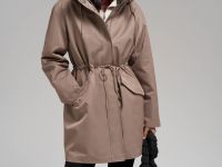 Короткий плащ из твила