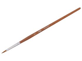 Кисть колонок №2 круглая Гамма "Классическая" короткая ручка