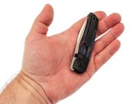 Складной нож Kizer Coywolf, сталь S45VN, рукоять титан/древесный композит