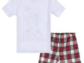 Комплект для девочек: фуфайка трикотажная (футболка), шорты текстильные