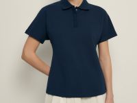 Поло приталенного силуэта с вышивкой