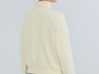 Толстовка с воротником-стойкой на молнии, Желтый