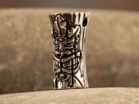 Бусина для темляка Идол Тики, мельхиор