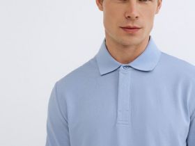 Поло из пике, Голубой