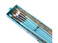 Набор кистей синтетика HIMI 5 шт, голубой