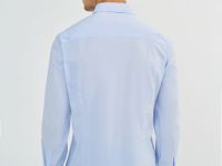 Рубашка из эластичной ткани, Голубой