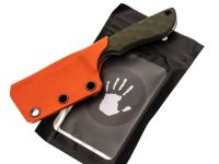 Фиксированный нож Exodus EDC Карма Варн №1, сталь VG-10, рукоять G10, олива