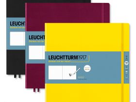 Скетчбук Leuchtturm Square 225х224 мм 112 стр., 150 г, твердая обложка черный