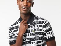 Мужское поло Lacoste L.12.12 с принтом