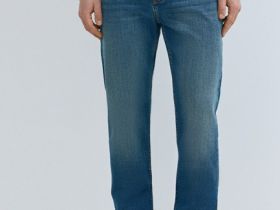 Зауженные джинсы, Синий