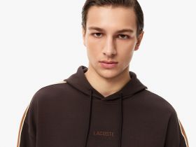 Мужской хлопковый свитшот Lacoste свободного кроя