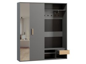 Шкаф-купе Бладвен 3-180x210 Графитовый
