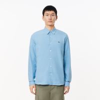 Мужская хлопковая рубашка Lacoste приталенного кроя