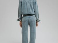 Расклешенные джинсы с высокой посадкой