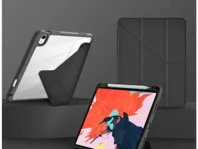 Чехол-книжка WIWU Defender Protective для Apple iPad Air 13 (2024/2025), с подставкой и отделением под стилус (JD-105) (черный)