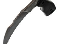 Нож Barmaley Knives Грим BW серрейтор, сталь AUS-10Co, рукоять G10, черный