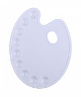 Палитра пластиковая овальная 28,5х21,5см 9 ячеек