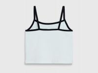 Короткий топ с принтом для девочек, Белый