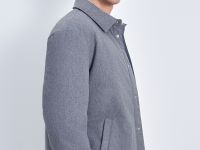 Утепленная куртка с отложным воротником