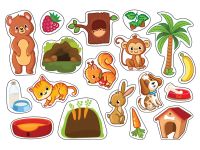 Игра развивающая на магнитах ТРИ СОВЫ "Кто где живет и кто что ест?", 36 эл.