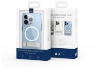 Чехол-накладка Wiwu Aurora Series Magsafe для Apple iPhone 14 Pro пластиковый с подставкой (прозрачный)