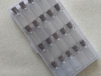 Набор баночек для хранения nuance., d = 1,5 ? 3 см, 18 шт, в контейнере, 15 ? 8 ? 2 см