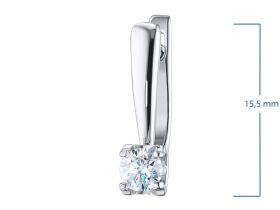 Серьги из белого золота с бриллиантами э4701сг06200855