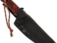 Нож Pocket Wolf Универсал конвекс, сталь AUS10Co, рукоять G10, черно-красный